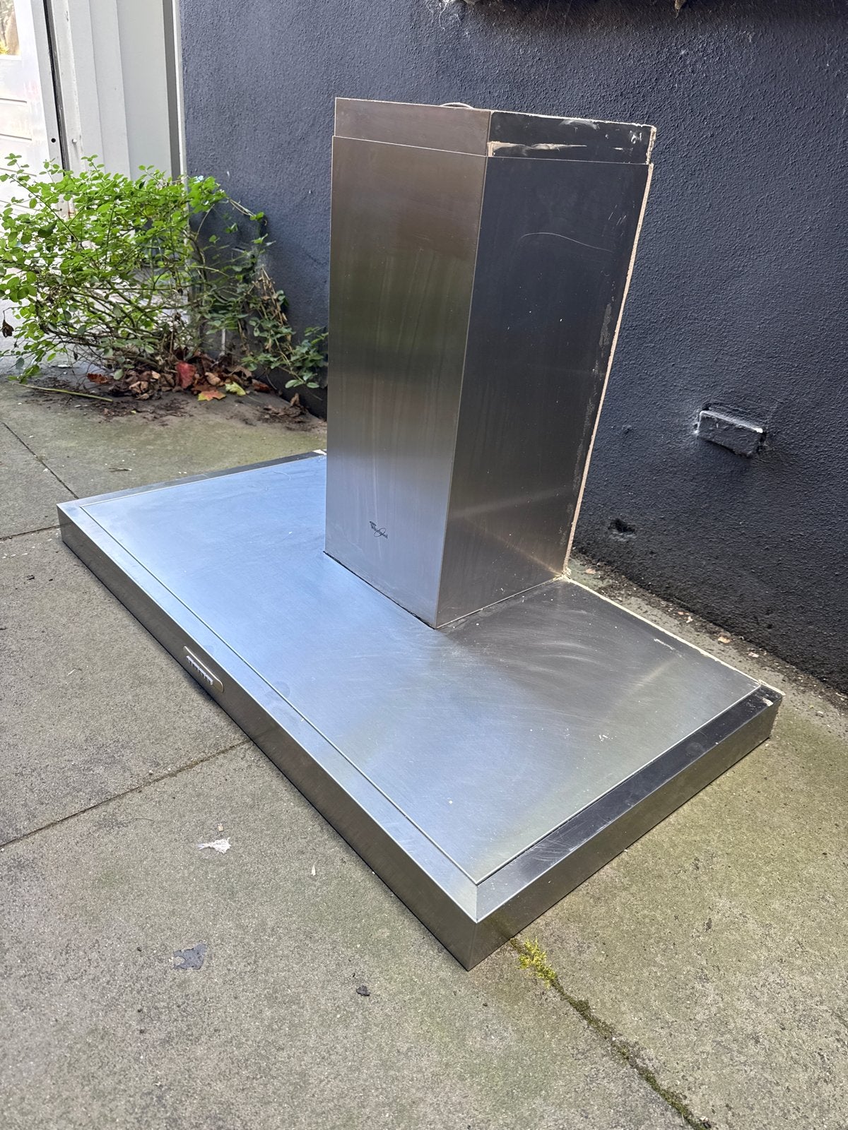 Whirlpool AKR 966 IX Afzuigkap - RVS 90cm, Ophalen, Gebruikt, Overige typen, Inbouw