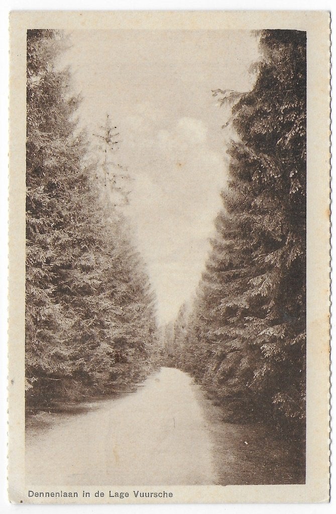 Lage Vuursche Dennenlaan Ansichtkaart uit 1932 (B8268 ), Ophalen of Verzenden, 1920 tot 1940, Gelopen, Utrecht