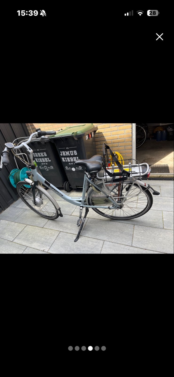 Gazelle elektrische fiets met beschadigd spatbord, Fietsen en Brommers, Elektrische fietsen, 51 tot 55 cm, Ophalen, Gebruikt, Gazelle
