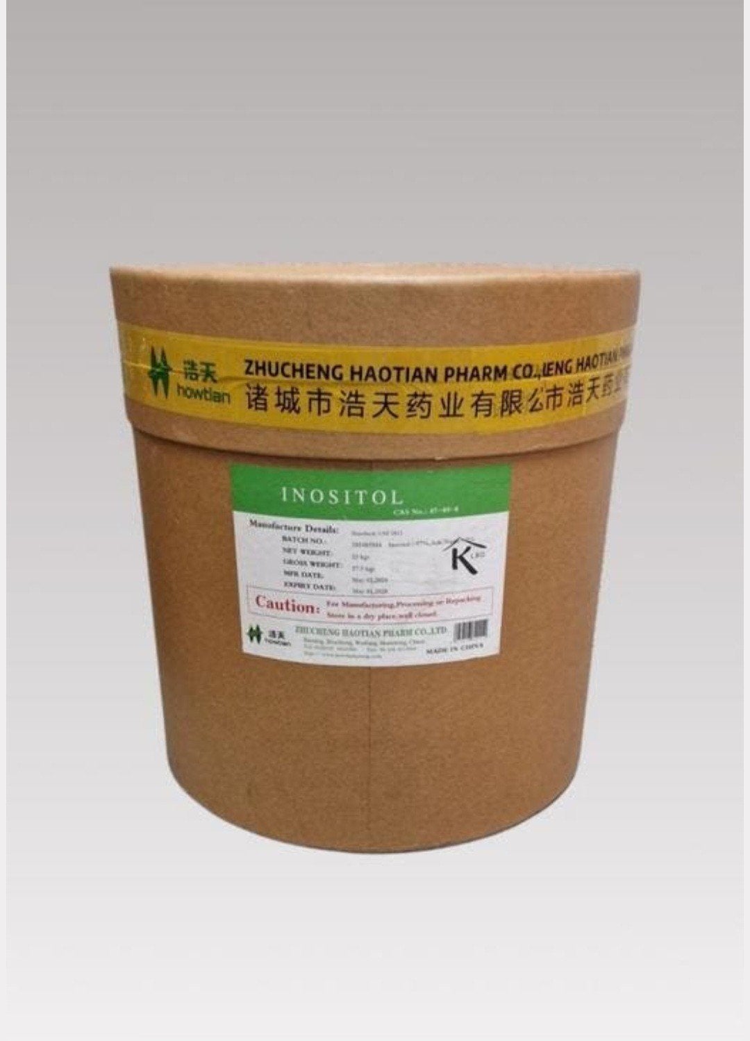 25 kilo inositol €400,-, Ophalen