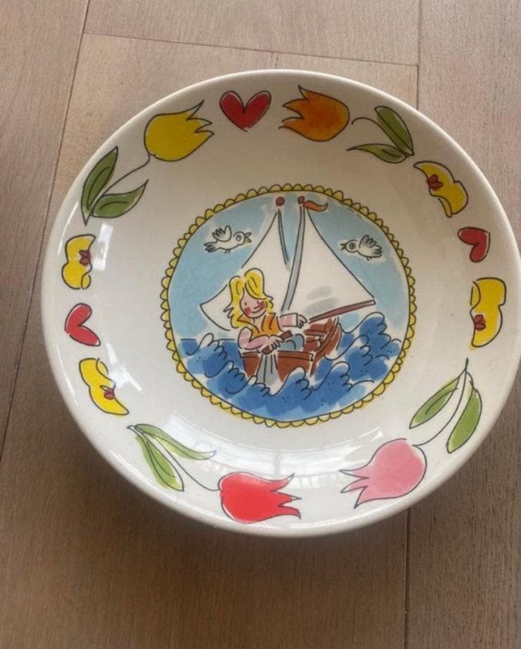 Blond amsterdam diepe borden schalen, Ophalen of Verzenden, Aardewerk, Bord(en)