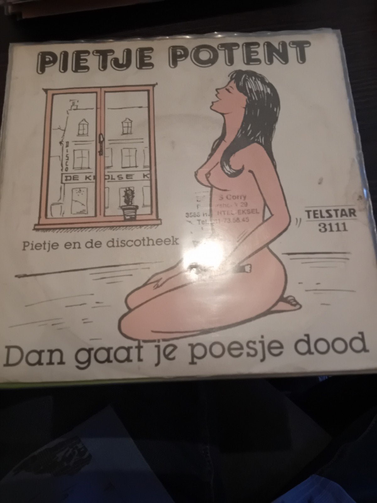 Pietje Potent - Dan Gaat Je Poesje Dood (Piratensingle), Gebruikt, Originele persing, 7 inch, Ophalen of Verzenden