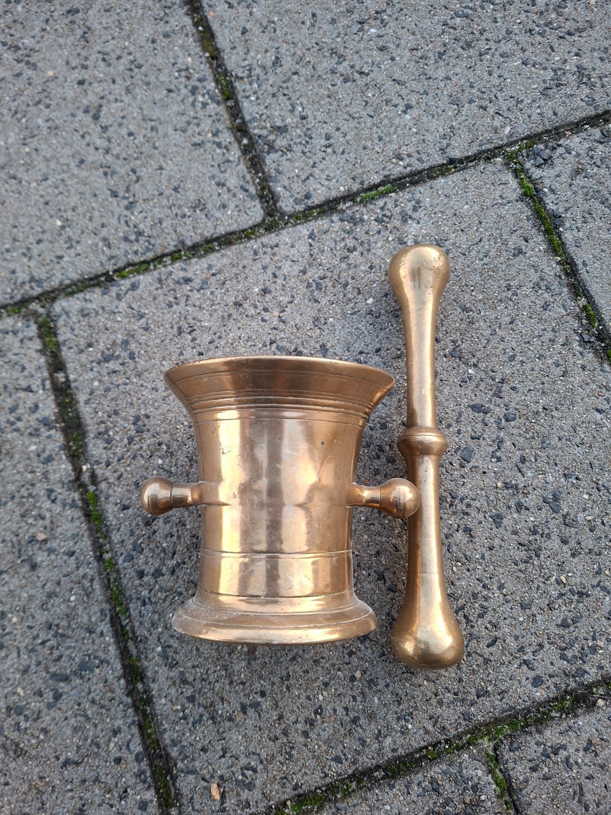 vintage messing vijzel, Antiek en Kunst, Ophalen of Verzenden