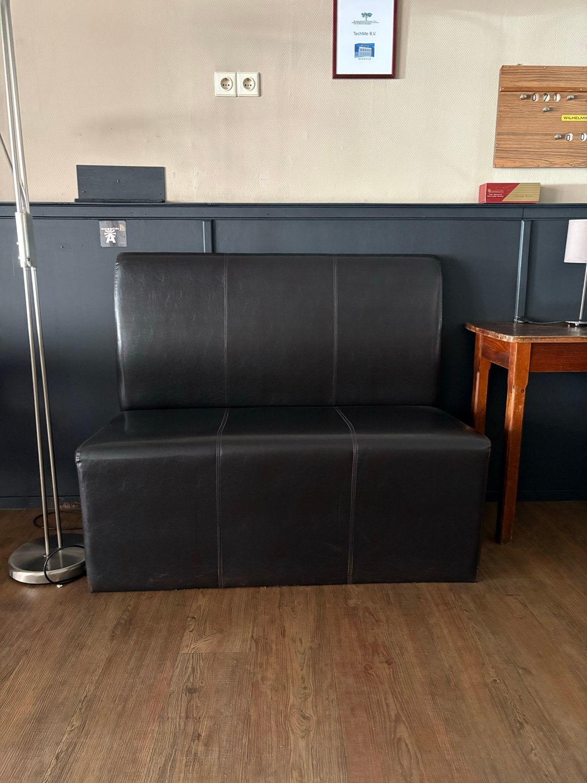 Lederen bankjes, Ophalen, Gebruikt, Tweepersoons, Minder dan 150 cm