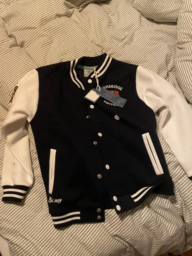 Cambridge University Varsity Jacket - Maat 11-13 jaar, Ophalen of Verzenden, Nieuw, Maat 38/40 (M), Blauw