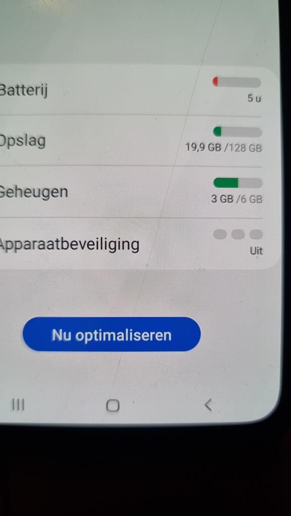 Samsung Galaxy A70 128GB met hoesje (scherm gebarsten), Gebruikt, Ophalen of Verzenden, 128 GB, Zonder abonnement