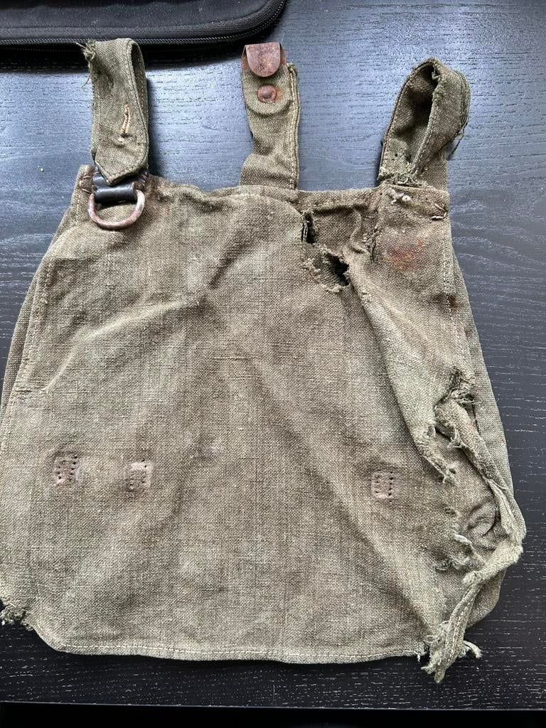 Duitse schuurvondst WO2 broodzak, Verzamelen, Ophalen of Verzenden, Landmacht, Duitsland, Overige typen