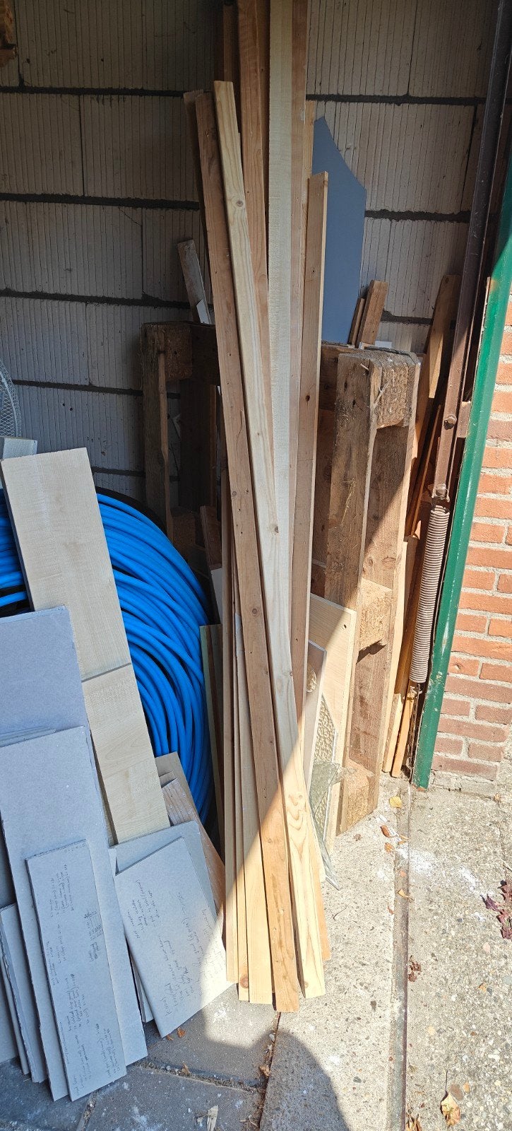 Hout reststukken, Ophalen, Minder dan 25 mm, Plank, Minder dan 200 cm