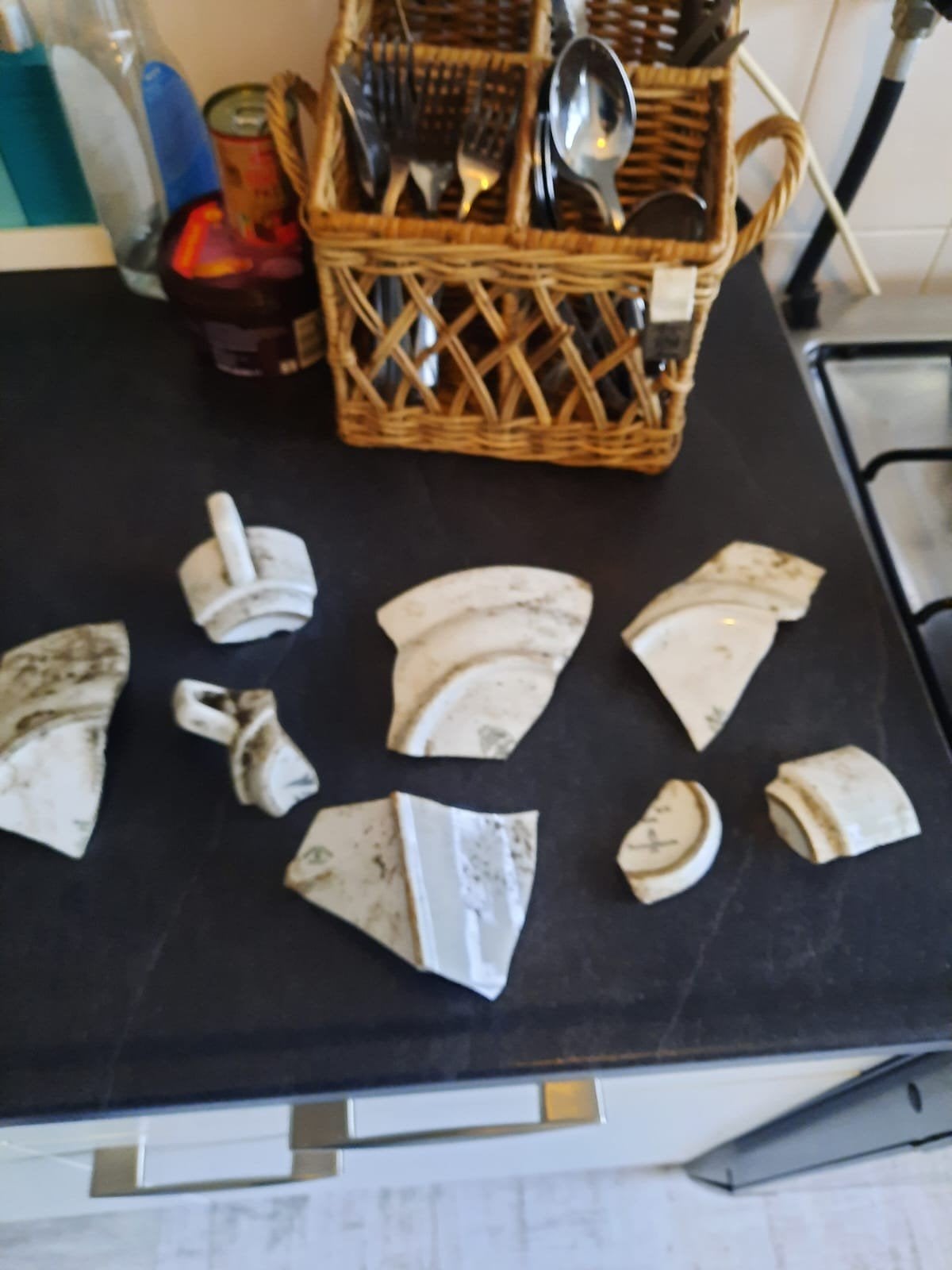Lot Duitse Luftwaffe wo2 servies, Ophalen of Verzenden, Luchtmacht, Duitsland, Embleem of Badge