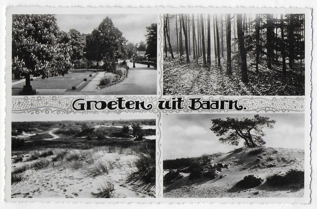 Baarn - Oude gelopen ansichtkaart - B3569, Verzamelen, Ophalen of Verzenden, 1960 tot 1980, Gelopen, Utrecht
