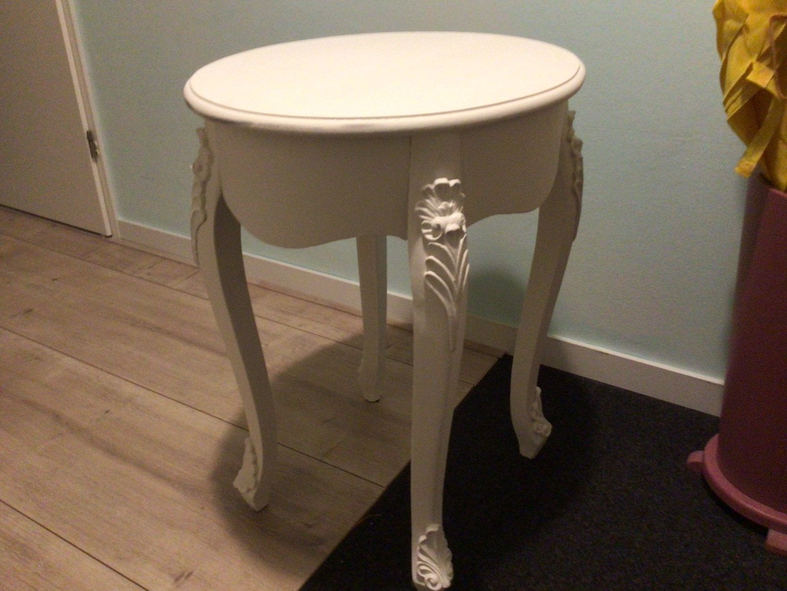 Lief brocant tafeltje, Huis en Inrichting, Ophalen, Minder dan 55 cm, Zo goed als nieuw, Hout