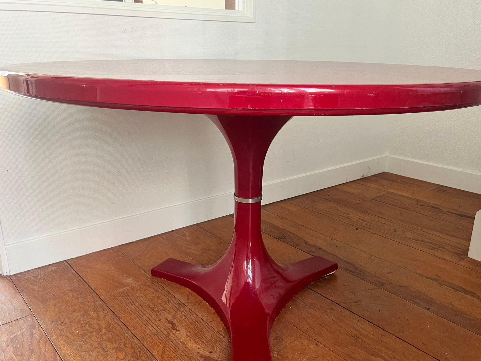 Eettafel Kartell (bordeaux) by Gardella/Castelli Ferrieri, Ophalen, Kunststof, Gebruikt, Jaren 60