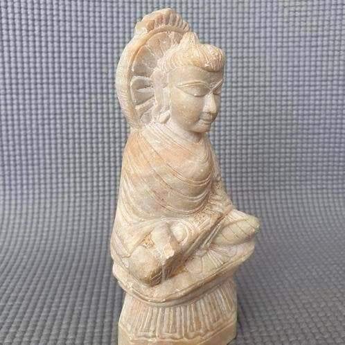 Antieke Boeddha religieuze stenen beeldje, Ophalen of Verzenden, Gebruikt, Religie