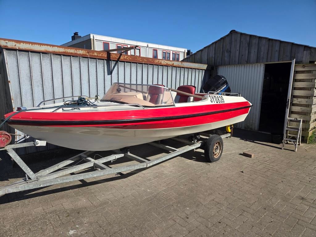 Placon sport  met 125 pk Mercury buitenboordmotor, Watersport en Boten, Ophalen of Verzenden, Gebruikt