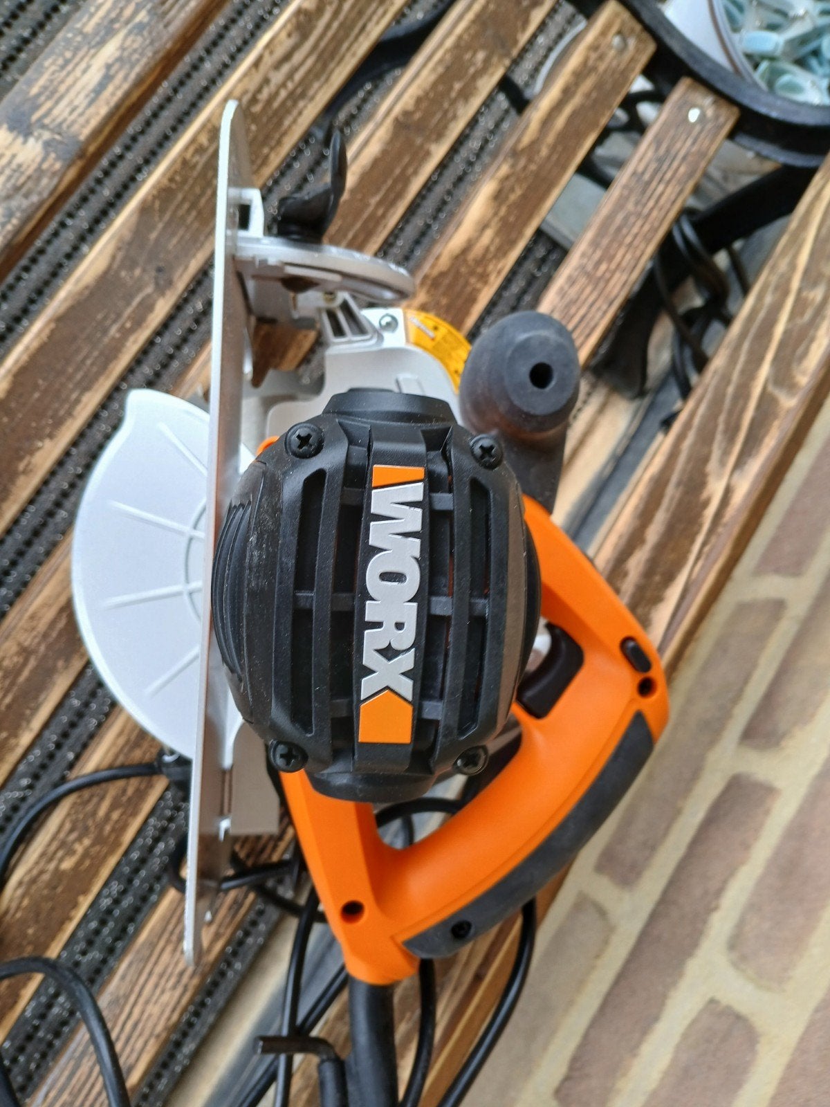 WORX  WX 445  cirkelzaag (laser), Ophalen, Zo goed als nieuw, 1200 watt of meer, Worx