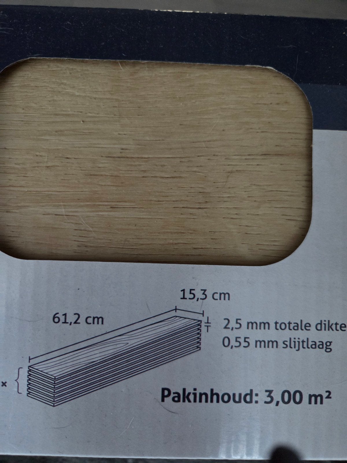 pvc vloer warm eiken 6m2, Ophalen of Verzenden, Nieuw, 5 tot 10 m², Overige typen