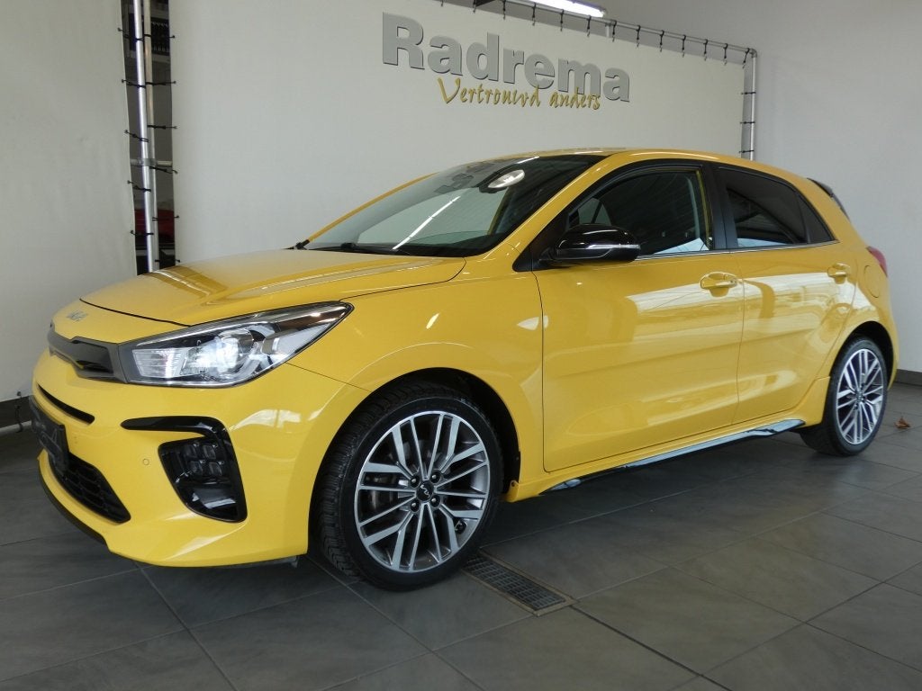 Rio GT-LIne in zeldzame kleur metallic ! wil je wat anders k, Auto's, Dealer onderhouden, 450 kg, Gebruikt, Leder en Stof