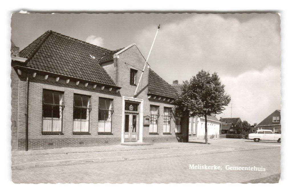 Meliskerke, Gemeentehuis, Verzenden, 1940 tot 1960, Ongelopen, Zeeland