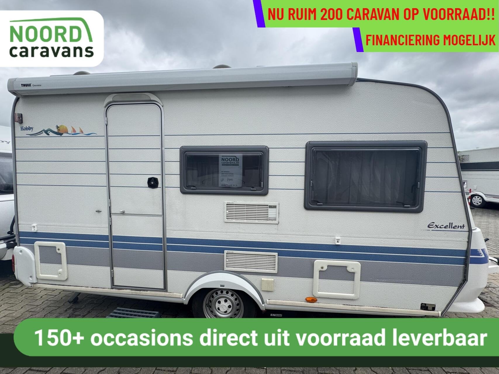 Hobby 400 SB EXCELLENT, DWARSBED, MOVER, CASSETTELUIFEL, Caravans en Kamperen, Caravans, Mover, Hobby, Bedrijf, 750 - 1000 kg