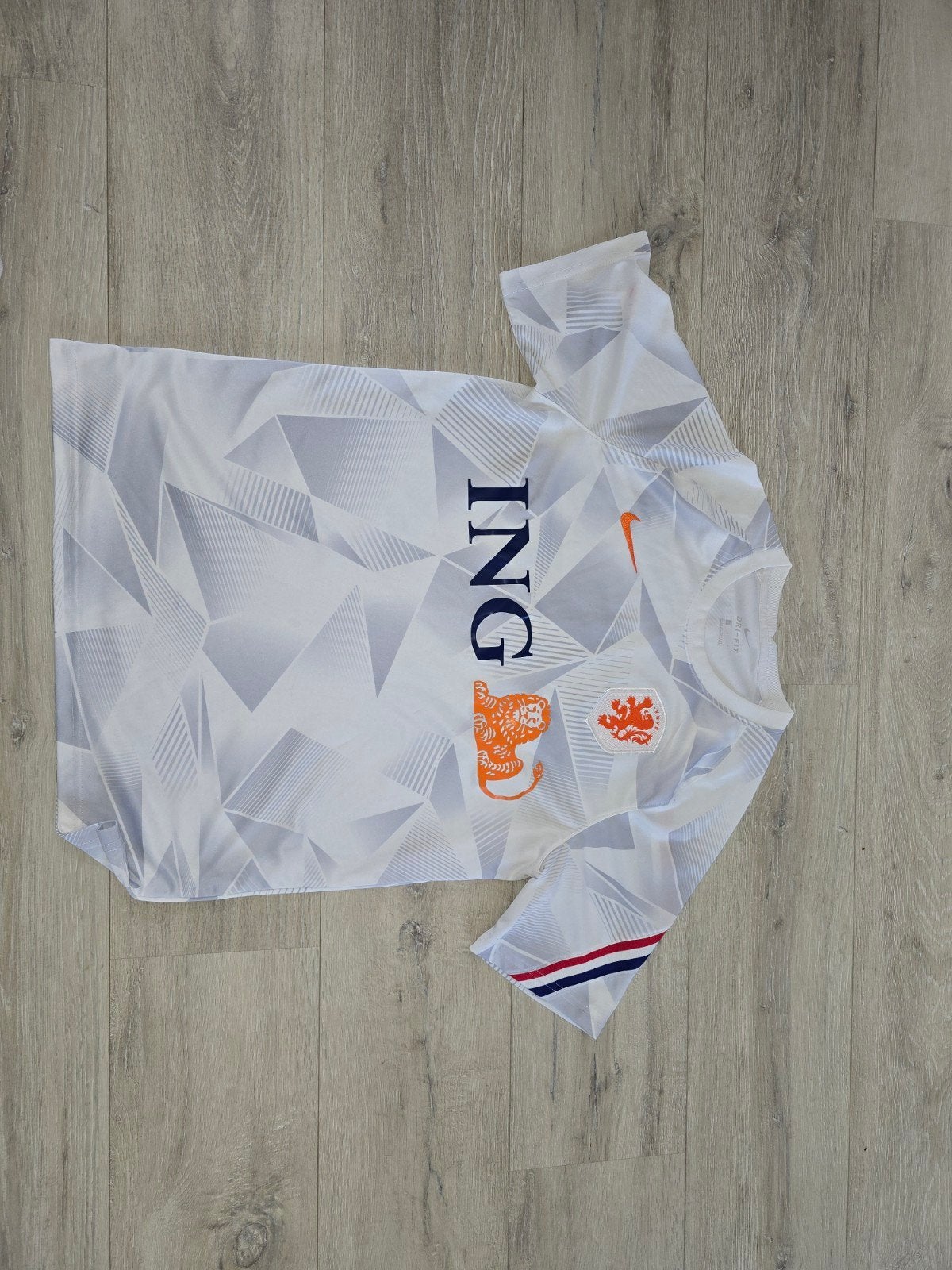 Nederlands Elftal training shirt Nike Dri-Fit Maat L, Maat 52/54 (L), Wit, Nike, Ophalen of Verzenden