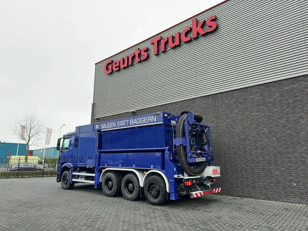 Mercedes-Benz Arocs 3251 8X4 RSP ESE 6 RD 8000 SAUGBAGGER/SU, Automaat, Euro 6, Blauw, Mercedes-Benz