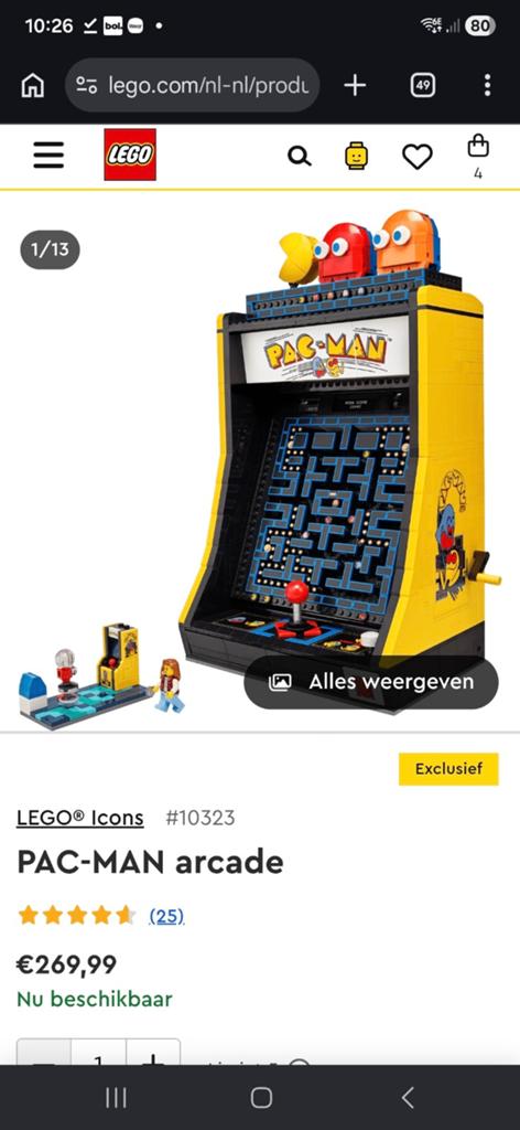 Nieuw! LEGO Icons 10323 PAC-MAN Arcade, Kinderen en Baby's, Speelgoed | Duplo en Lego, Lego, Nieuw, Ophalen of Verzenden, Icons