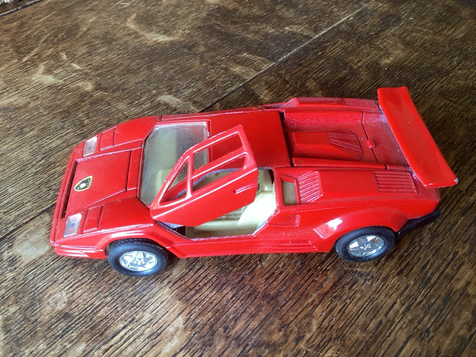 Vintage Speelgoed Lamborghini Countach Rood - Met Deuren, Ophalen of Verzenden, Gebruikt