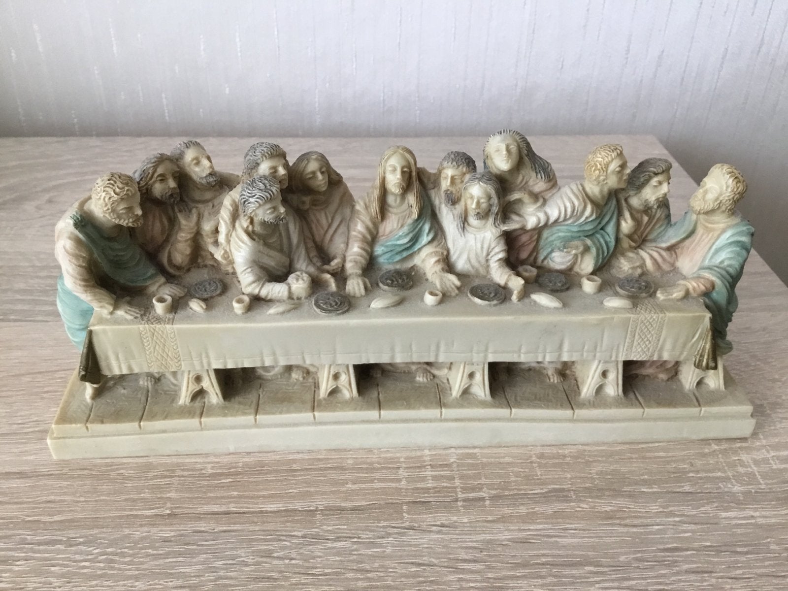 Het Laatste Avondmaal beeldje - Lourdes Wassenbeeldenmuseum, Antiek en Kunst, Ophalen of Verzenden