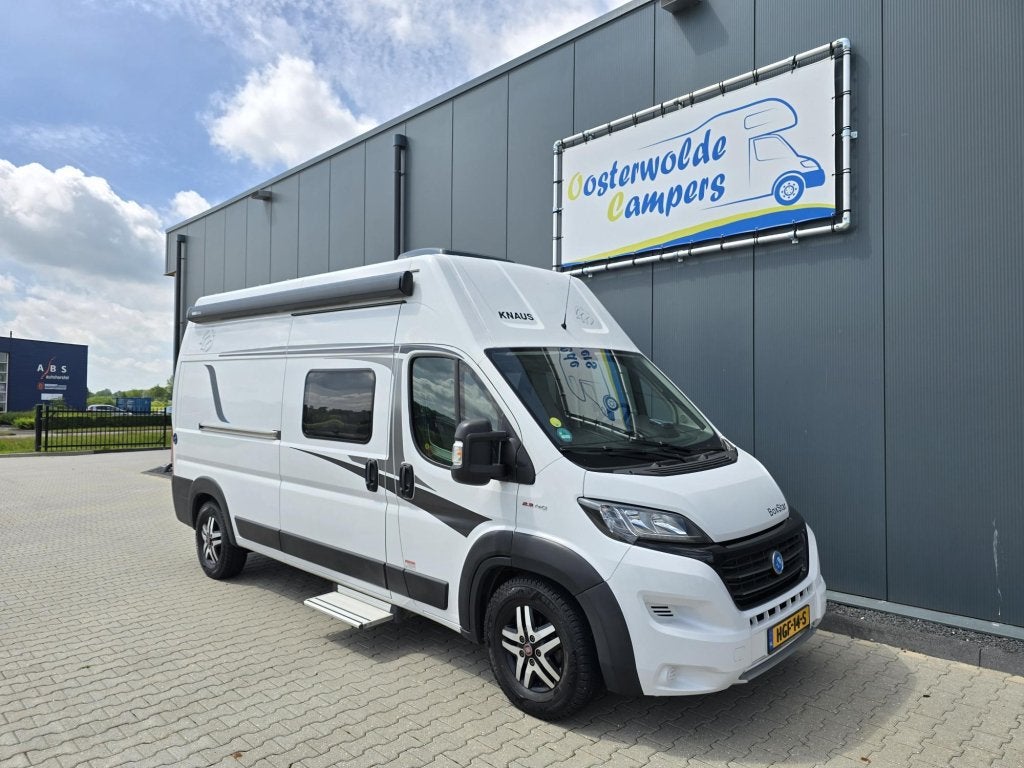 Knaus Boxstar Solution 4 Vastbed Hefbed Offgrid 4 persoons, Buscamper of Camperbus, Fiat, Koelkast, Bedrijf