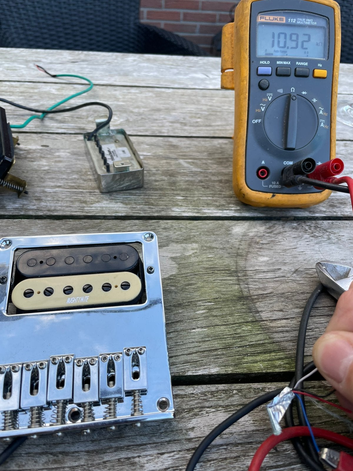 MightyMite Motherbucker met split in Telecaster upgrade, Ophalen of Verzenden, Gebruikt, Elektrische gitaar