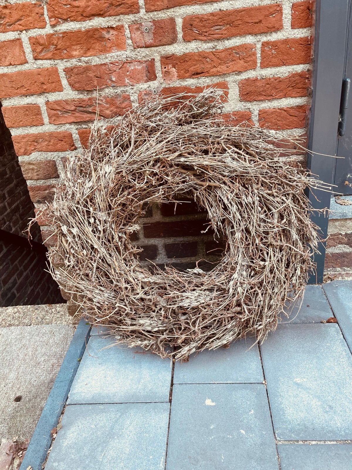 Decoratieve krans van takken, 60 cm doorsnede Hoffz stijl, Huis en Inrichting, Woonaccessoires | Kransen, Ophalen, Gebruikt, Krans