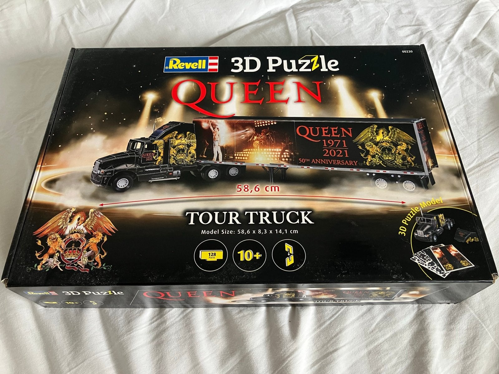 Revell 3D Puzzel Queen Tour Truck 50th Anniversary, Hobby en Vrije tijd, Revell, Groter dan 1:32, Ophalen of Verzenden, Zo goed als nieuw