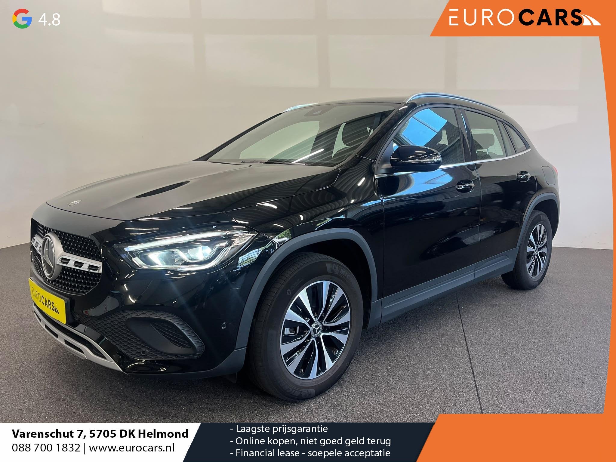 Mercedes-Benz GLA-klasse 250 e Business Solution Navigatie C, 77 km/l, 16 kWh, Leder en Stof, Zwart