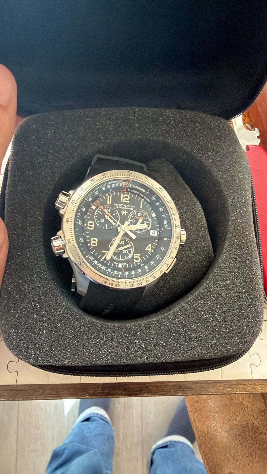 Khaki Aviation X-Wind GMT Chrono Quartz, Ophalen of Verzenden, Nieuw