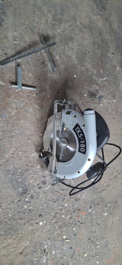 Cirkelzaag Top Craft TKS-180 1200W, Doe-het-zelf en Verbouw, Gereedschap | Zaagmachines, Ophalen, Gebruikt, Cirkelzaag, 600 tot 1200 watt
