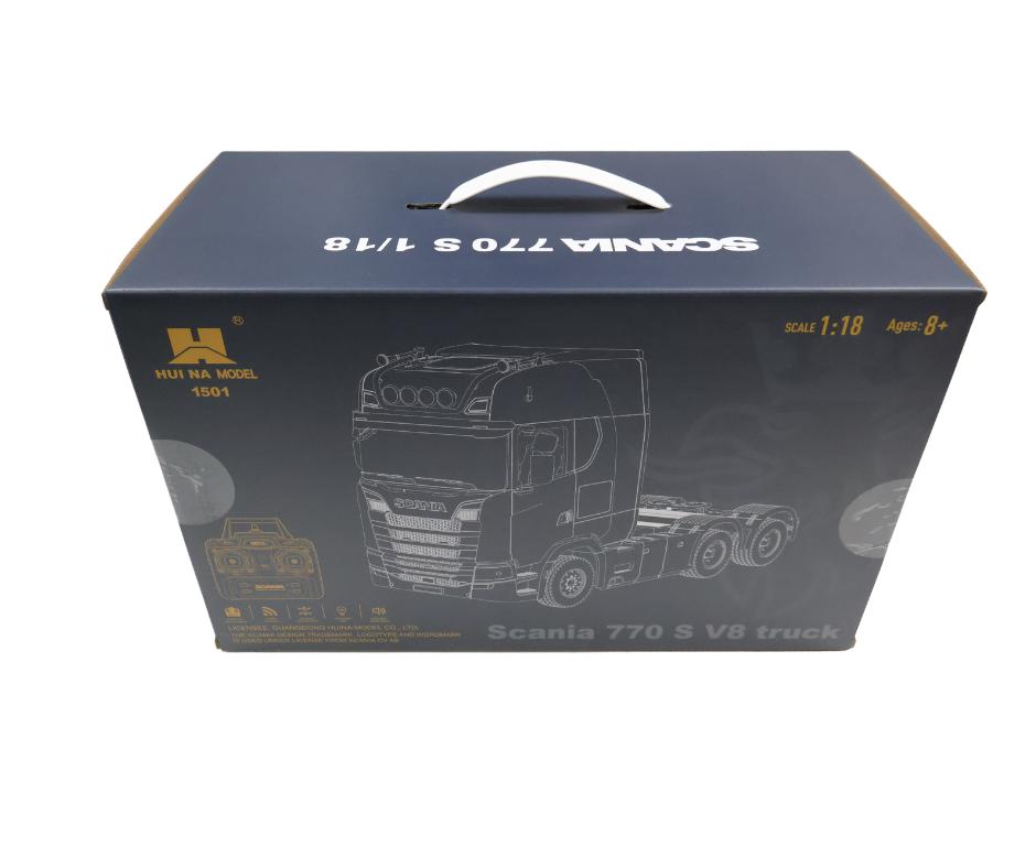 HUINA SCANIA 770S RC HAULAGE TRUCK RTR - SILVER CY1501S, Elektro, Auto offroad, Nieuw, Ophalen of Verzenden