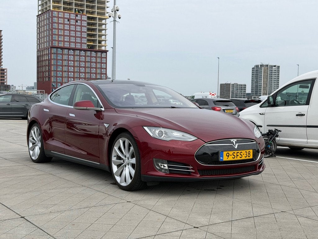 Tesla Model S P85 Performance Signature met Levenslang Free, Auto's, Tesla, Achterwielaandrijving, Gebruikt, Zwart, Model S