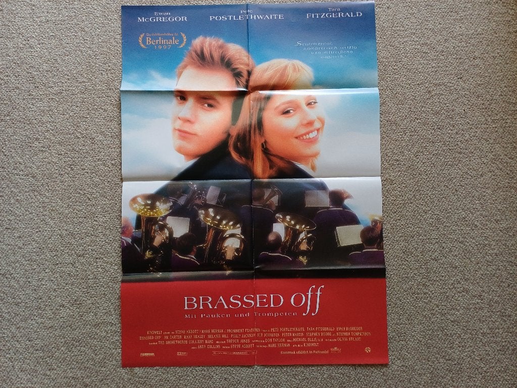 BRASSED   OFF   Duitse     filmposter., Rechthoekig Staand, Verzenden, Nieuw, A1 t/m A3