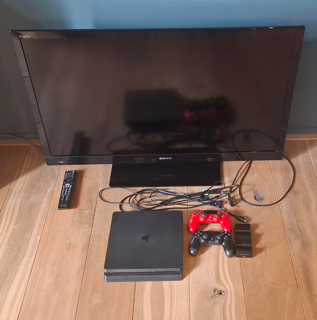 PlayStation 4 met 2 controllers en Sony TV, Spelcomputers en Games, Spelcomputers | Sony PlayStation 4, Ophalen, Met 2 controllers