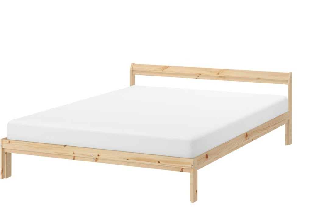 bed (cheap) and matress, Ophalen, Tweepersoons, Zo goed als nieuw, Overige maten