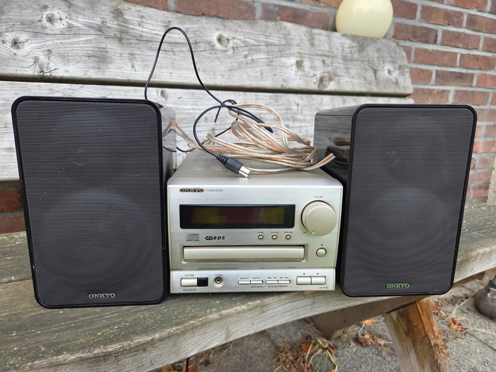 Onkyo CR-185 II compleet met Onkyo D-T25 speakers, Overige merken, Gebruikt, Ophalen of Verzenden, Microset