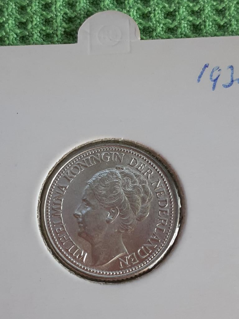 zilveren kwartje 1939, Postzegels en Munten, Munten | Nederland, Ophalen of Verzenden, Koningin Wilhelmina, 25 cent, Zilver