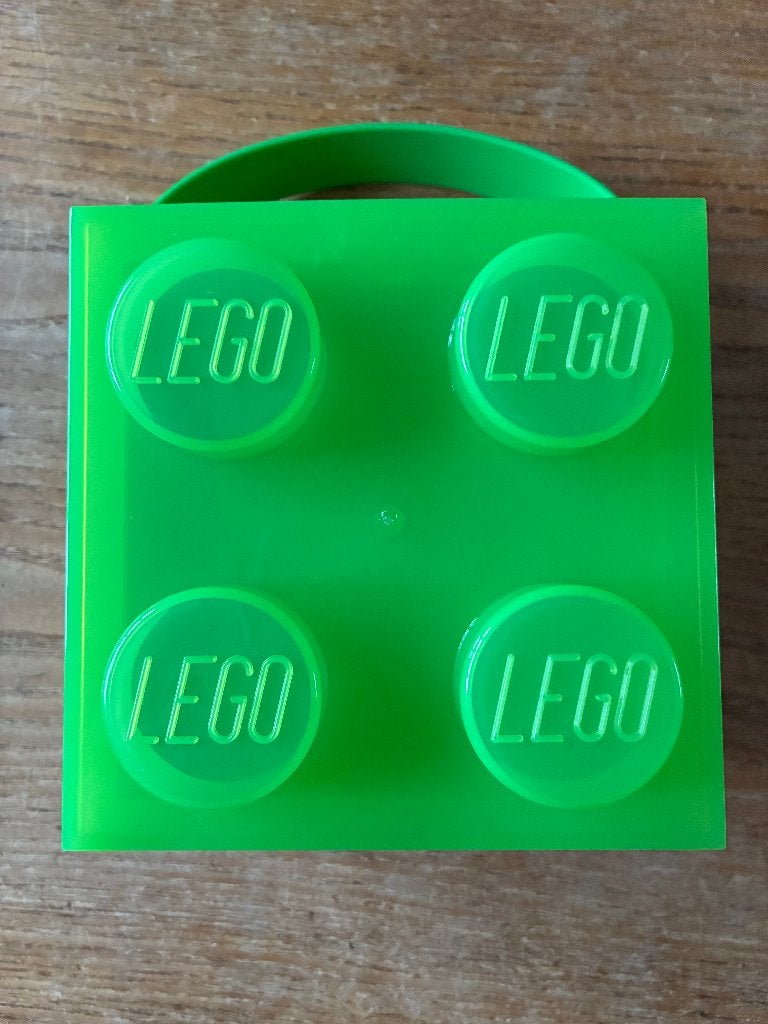 Lego box lunchbox opbergdoos met handvat groen nieuw, Ophalen of Verzenden, Nieuw, Overige typen, Lego