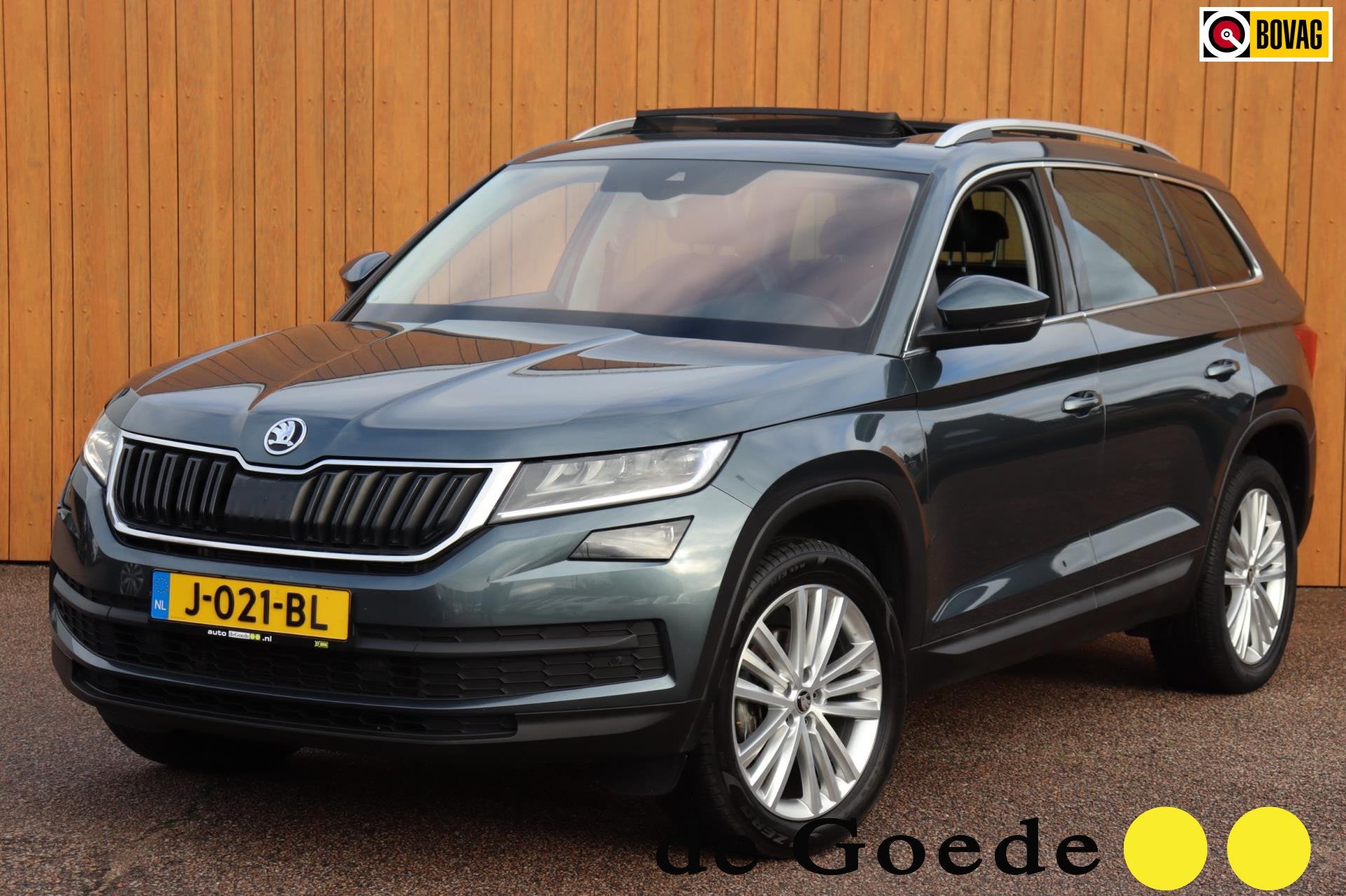 Skoda Kodiaq 1.5 TSI Bus.Ed orgNL leer+vw schuifdak trekh. c, Auto's, Skoda, 4 cilinders, 150 pk, 1481 kg, Origineel Nederlands