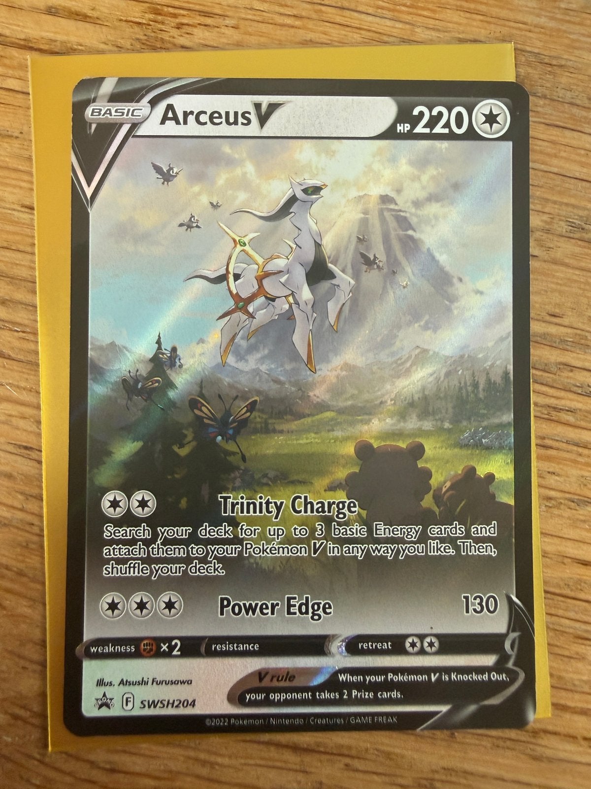 Arceus V SWSH204, Ophalen of Verzenden, Zo goed als nieuw, Losse kaart