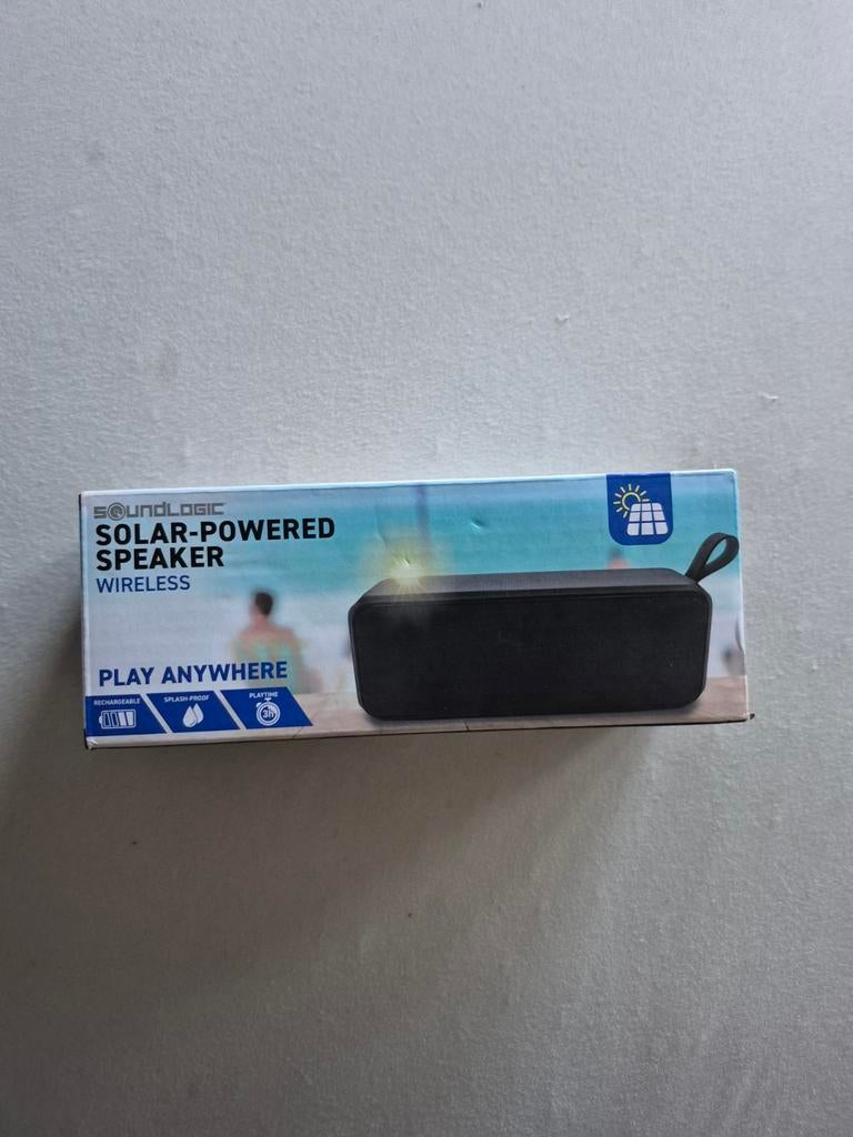 Soundlogic Solar-Powered Draadloze Speaker - Nieuw, Overige merken, Overige typen, Nieuw, Ophalen of Verzenden