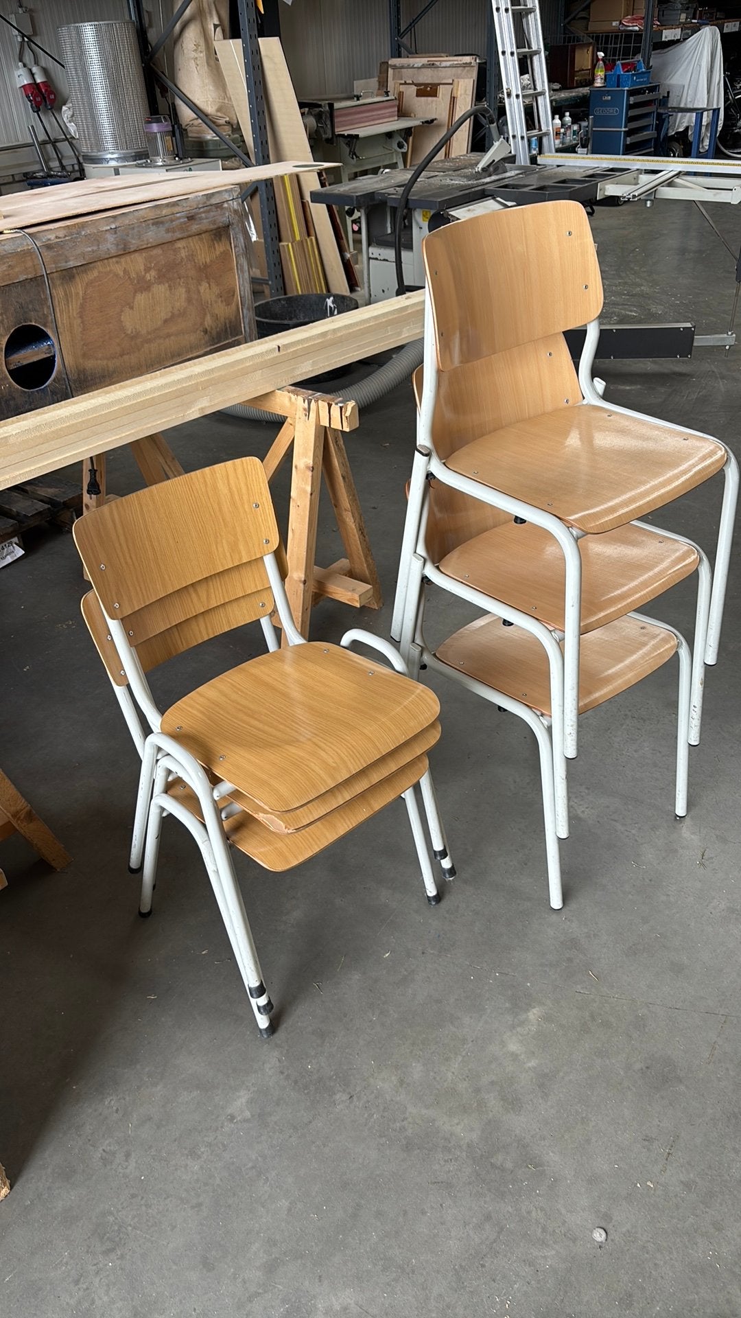 Kantinestoelen, Ophalen, Zo goed als nieuw, Blauw, Vijf, Zes of meer stoelen