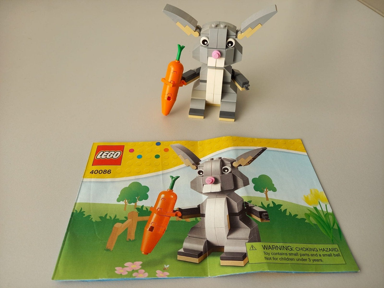 Lego Paashaas met wortel (40086), Lego, Ophalen of Verzenden, Zo goed als nieuw, Complete set