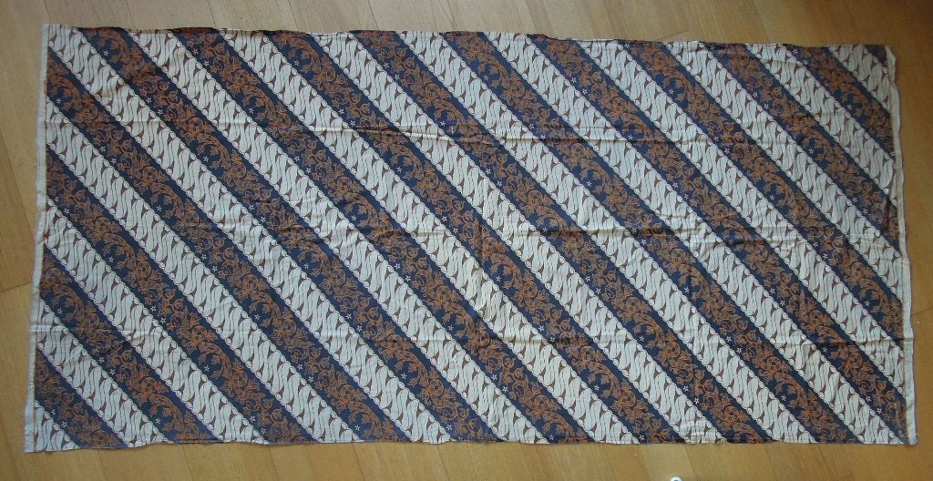 Nr ONB110+: Vijf Indonesische lappen per stuk te koop:, Overige materialen, Gebruikt, Overige kleuren, Ophalen of Verzenden