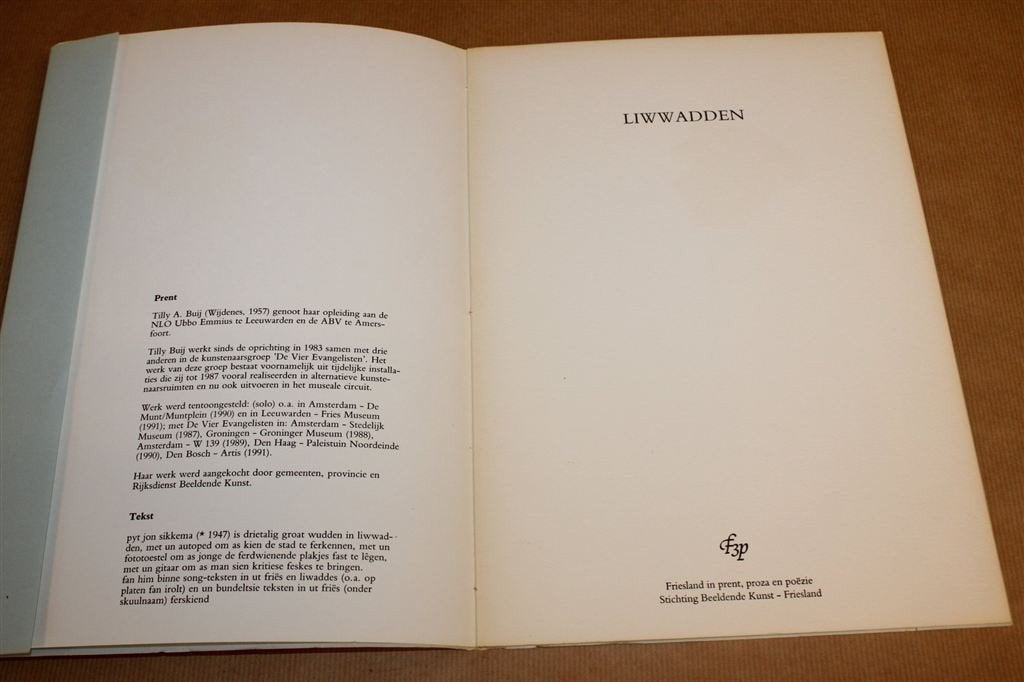 Liwwadden — Leeuwarden Kunstprent Genummerd 24/120, Ophalen of Verzenden, Gelezen